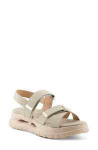 �t���N�T�X ���f�B�[�X �V���[�Y �q�[�� �v���b�g�t�H�[�� �T���_�� Flexus by Spring Step Firebird Platform Sandalight Grey �O���[
