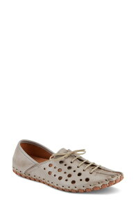 �X�v�����O�X�e�b�v ���f�B�[�X �V���[�Y �p���v�X ���U�[ Spring Step Moonwalk Perforated Leather Shoe Grey �O���[