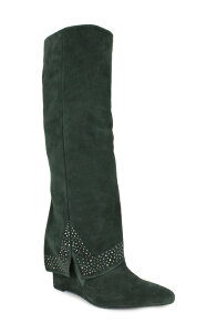�W�W ���f�B�[�X �V���[�Y �u�[�c�E���C���u�[�c ZIGIsolde Knee High Boot Green Sued �O���[��