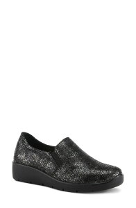 �t���N�T�X ���f�B�[�X �V���[�Y �X���b�|���E���[�t�@�[ �X�j�[�J�[ Flexus by Spring Stepellegrini Slip-On Sneaker Black Multi �u���b�N