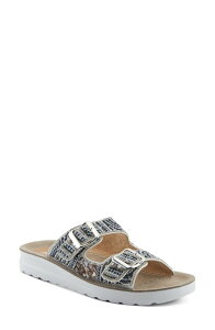�t���N�T�X ���f�B�[�X �V���[�Y �q�[�� �T���_�� Flexus by Spring Step Cytheria Slide Sandal White Multi �z���C�g