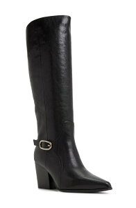 �A���h ���f�B�[�X �V���[�Y �u�[�c�E���C���u�[�c ALDO Saddle Knee High Boot Black �u���b�N