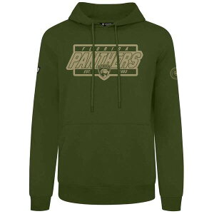 ���x���E�F�A �����Y �A�E�^�[ �p�[�J�[�E�X�E�F�b�g Men's Levelwear Olive Florida Panthers Podium Pullover Hoodie Olive �I���[�u