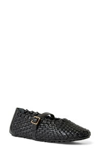 �A�N�A�^���A ���f�B�[�X �V���[�Y �X���b�|���E���[�t�@�[ Aquatalia Quello Wateresistant Mary Jane Flat Black Nappa �u���b�N