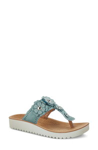 �t���N�T�X ���f�B�[�X �V���[�Y �q�[�� �t�����[�� �T���_�� �t�����[ Flexus by Spring Step Bayview Floral Appliqu Sandal Sky Blue �u���[