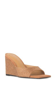 �u���b�N�X�G�[�h�X�^�W�I ���f�B�[�X �V���[�Y �q�[�� �T���_�� BLACK SUEDE STUDIO Paloma Crystal Wedge Sandal Toffee Suede