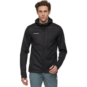 �}���[�g �����Y �A�E�^�[ �W���P�b�g�E�u���]�� �t�[�f�b�h�W���P�b�g Mammut Ultimate Viii So Hooded Jacket - Men's Black �u���b�N