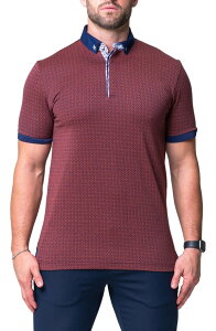 �}�Z�I �����Y �g�b�v�X �|���V���c �R�b�g�� Maceoo Mozartopa Red Short Sleeve Cotton Polo Red ���b�h