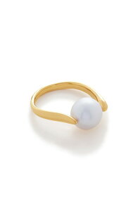 ���j�J���B�i�_�[ ���f�B�[�X �A�N�Z�T���[ �w�� Monica Vinader Nura Freshwater Pearl Ring 18Ct Gold Vermeil/Silver �S�[���h