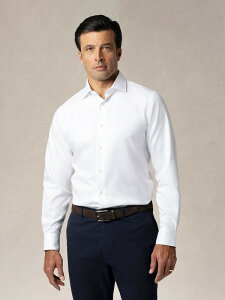 ���o�[�g �^���{�b�g �����Y �g�b�v�X �V���c Robertalbott Reynolds Double Twill Contemporary Fit Shirt White �z���C�g