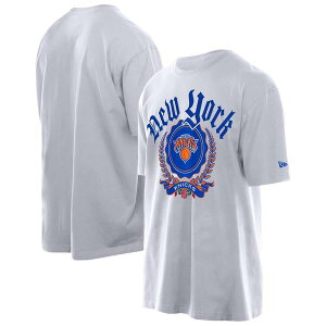 �j���[�G�� �����Y �g�b�v�X T�V���c Men's New Era White New Yorknicks Throwback Prep Oversized T-Shirt White �z���C�g