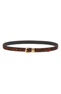���C�h�E�F�� ���f�B�[�X �A�N�Z�T���[ �x���g ���U�[ Madewell Inez Leopard Calf Hair Leather Belt Caramel Multi �}���`�J���[