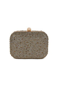 �W���E�F���_�O���C�~�V���J ���f�B�[�X �o�b�O �~�j Jewel Badgley Mischka Celest Crystal Mini Minaudiere Clutch Gold �S�[���h