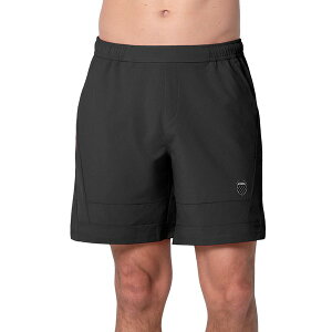 �P�[�X�C�X �����Y �{�g���X �n�[�t�p���c�E�V���[�c �V���[�g�p���c K-Swiss KSwiss RipStop 7 inch Mens Tennishorts Black �u���b�N