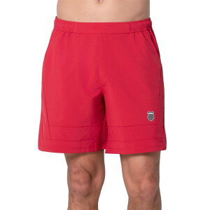 �P�[�X�C�X �����Y �{�g���X �n�[�t�p���c�E�V���[�c �V���[�g�p���c K-Swiss KSwiss RipStop 7 inch Mens Tennishorts Chili