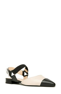 �l�[�� �W�����f�B�[�j ���f�B�[�X �V���[�Y �p���v�X NeroGiardini Pointed Toe Flat Black/ Beige �u���b�N