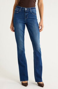 ���W�����X ���f�B�[�X �{�g���X �f�j���p���c �X�g���[�g �W�[���Y L'AGENCE Ruth Raw Hem Straight Leg Jeans Marvista