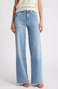 �t���[�� ���f�B�[�X �{�g���X �f�j���p���c ���C�h���b�O �W�[���Y FRAME Modern Pocket Wide Leg Jeans Carpenter