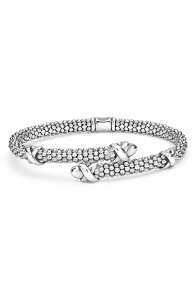 ���S�X ���f�B�[�X �A�N�Z�T���[ �u���X���b�g�E�o���O���E�A���N���b�g LAGOS Embrace Caviar Versa Bypass Bracelet Silver �V���o�[