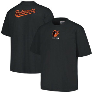 �v���W���[�Y �����Y �g�b�v�X T�V���c Men's PLEASURES Black Baltimore Orioles Mascot-Shirt Black �u���b�N