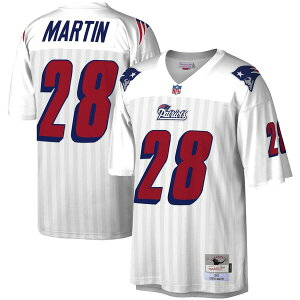 �~�b�`�F��&�l�X �����Y �g�b�v�X �V���c �W���[�W�[ Men's Mitchell & Ness Curtis Martin White New England Patriots Legacy Replica Jersey White �z���C�g