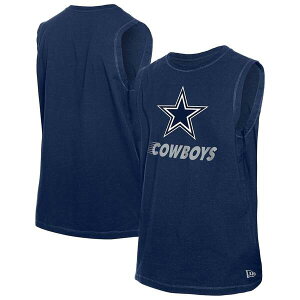 �j���[�G�� �����Y �g�b�v�X T�V���c Men's New Era Navy Dallas Cowboys Leisure Collection Muscle Tank Top Navy �l�C�r�[