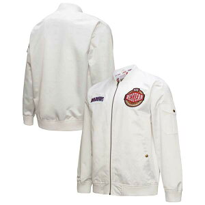 �~�b�`�F��&�l�X �����Y �A�E�^�[ �W���P�b�g�E�u���]�� �T�e�� Men's Mitchell & Ness White Golden State Warriors Hardwood Classics Nights Team Leader Satin Full-Zip Jacket White �z���C�g