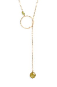 �i�V�F�� ���f�B�[�X �A�N�Z�T���[ �l�b�N���X�E�`���[�J�[ ���[�X Nashelle Gwyneth Semiprecious Toggle Necklace Green Garnet/ Gold Fill �O���[��