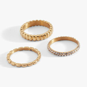 �A���b�N�X�A���h�A�j ���f�B�[�X �A�N�Z�T���[ �w�� Alex and Ani Multi Textured Stacking Ring Set of 3 Gold �S�[���h