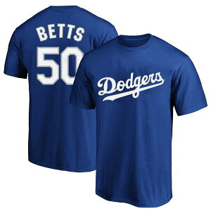 �v���t�@�C�� �����Y �g�b�v�X T�V���c �g�[�� PROFILE Men's Mookie Betts Royalos Angeles Dodgers Big & Tall Name & Number T-Shirt Royal