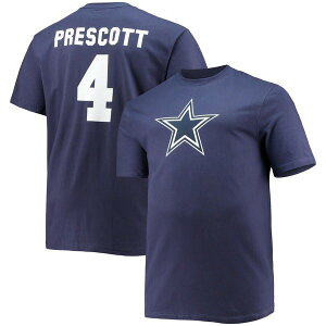 �t�@�i�e�B�N�X �����Y �g�b�v�X T�V���c �g�[�� Men's Fanatics Brandedak Prescott Navy Dallas Cowboys Big & Tall Player Name & Number T-Shirt Navy �l�C�r�[