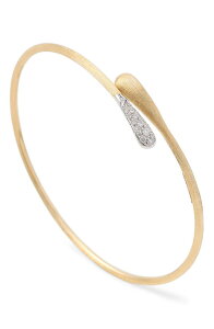 �}���R �r�`�F�S ���f�B�[�X �A�N�Z�T���[ �u���X���b�g�E�o���O���E�A���N���b�g Marco Bicego Lucia 18K Gold & Diamond Bypass Bracelet Yellow/ White Gold �z���C�g