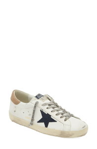 �S�[���f���O�[�X �����Y �V���[�Y �X�j�[�J�[ Golden Goose Super-Star Low Top Sneaker White/ Navy/ Taupe 11657 �z���C�g