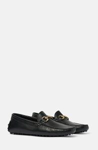 �X�J���b�\ �����Y �V���[�Y SCAROSSO Raphael Driving Shoes Black - Calf �u���b�N