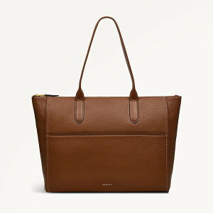 ���h���[ ���f�B�[�X �o�b�O Radley Oak Street Medium Ziptop Tote Bag Saddle