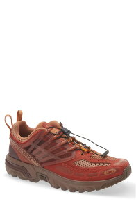 �T������ �����Y �V���[�Y �X�j�[�J�[ Salomon ACS Pro Red Ashes Running Sneaker Pecan Brown/ Chili/ Mustang �u���E��