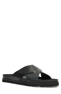 �A�N�A�^���A �����Y �V���[�Y �T���_�� Aquatalia Bellini Weatherproof Slide Sandal Black Calf �u���b�N