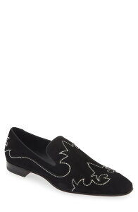 �N���X�`�����E���u�^�� �����Y �V���[�Y �X���b�|���E���[�t�@�[ Christian Louboutin Dandysiago Embellished Loafer Black �u���b�N