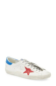 �S�[���f���O�[�X �����Y �V���[�Y �X�j�[�J�[ Golden Goose Super-Star Bio Based Sneaker White/ Red/ Blue �z���C�g