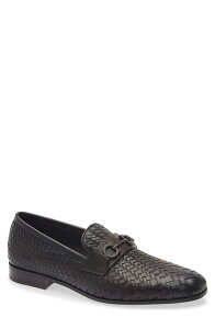 �t�F���K�� �����Y �V���[�Y �X���b�|���E���[�t�@�[ FERRAGAMO Balty Intrecciato Loafer Testa Di Moro