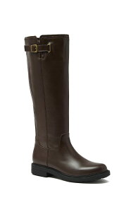�����Y�G���h ���f�B�[�X �V���[�Y �u�[�c�E���C���u�[�c ���U�[ Lands' End Leather Knee High Riding Boots Rich Coffee Leather �R�[�q�[