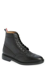 �g���u���E�� �����Y �V���[�Y �u�[�c�E���C���u�[�c �E�B���O�`�b�v ���[�X Thom Browne Classic Wingtip Lace-Up Boot Black �u���b�N