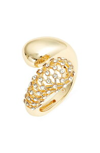 �I�[�v���G�f�B�b�g ���f�B�[�X �A�N�Z�T���[ �w�� Open Edit Stone Cage Bypass Ring Clear- Gold �S�[���h