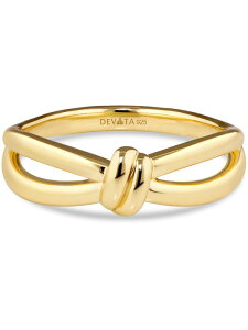�f���@�^ ���f�B�[�X �A�N�Z�T���[ �w�� DEVATA Love Knot Ring Plated Sterling Yellow Gold �C�G���[