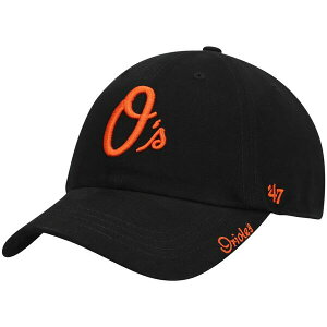 �t�H�[�e�B�[�Z�u�� ���f�B�[�X �A�N�Z�T���[ �X�q Women's '47 Black Baltimore Orioles Teamiata Clean Up Adjustable Hat Black �u���b�N