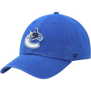 �t�H�[�e�B�[�Z�u�� �����Y �A�N�Z�T���[ �X�q Men's '47 Blue Vancouver Canucks Team Clean Up Adjustable Hat Blue �u���[