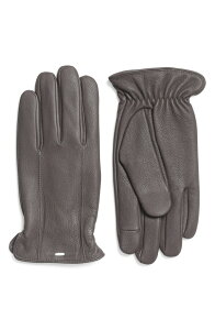 ���O�A���h�{�[�� �����Y �A�N�Z�T���[ ��� ���U�[ rag & bonevan Leather Gloves Dark Grey �O���[