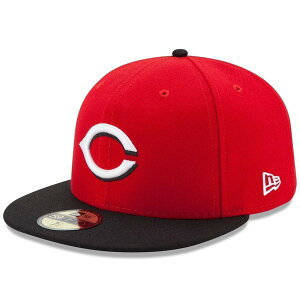 �j���[�G�� ���f�B�[�X �A�N�Z�T���[ �X�q Men's New Era Red/Black Cincinnati Reds Road Authenticollection-Field 59FIFTY Fitted Hat Red ���b�h