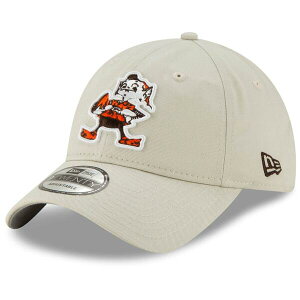 �j���[�G�� �����Y �A�N�Z�T���[ �X�q Men's New Era Khaki Cleveland Browns Historic Playmaker 9TWENTY Adjustable Hat Khaki �J�[�L