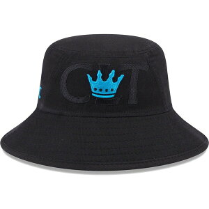 �j���[�G�� �����Y �A�N�Z�T���[ �X�q Men's New Era Black Charlotte FC Kick Off Bucket Hat Black �u���b�N